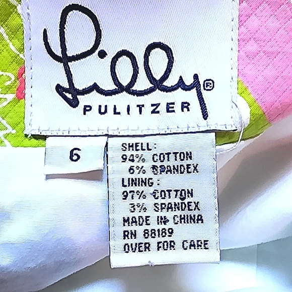 90's Lilly Pulitzer Neon Green and Pink Halter Top - floral flipflop theme - Picture 4 of 4